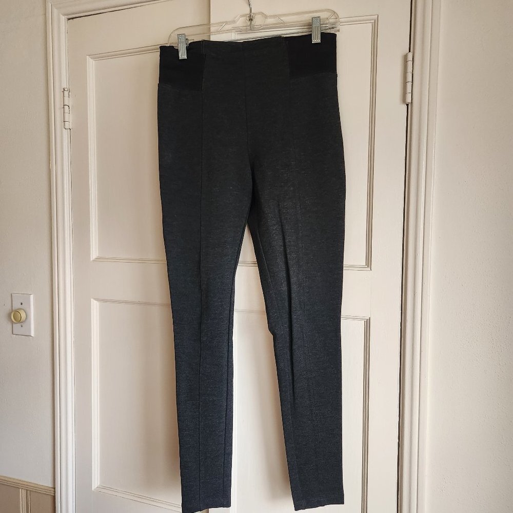 Halogen Charcoal Gray Stretch Pull on Tapered Pants Sz M